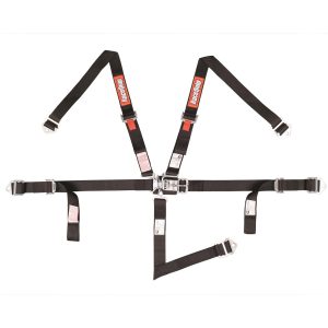 JR L & L 5PT HARNESS BLACK - 709009