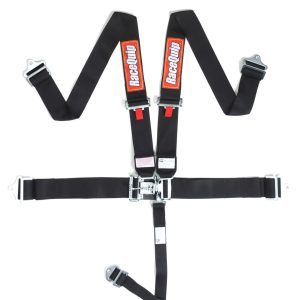 L & L 5PT SEAT BELT BLACK - 711001