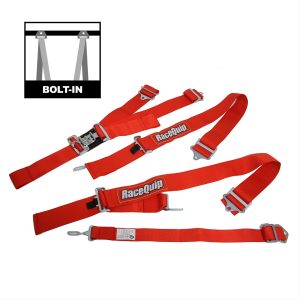 L & L 5PT SEAT BELT RED - 711011