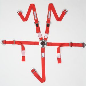 JR  CAMLOCK 5PT SEAT BELTS RED - 739019