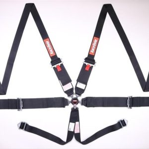 SFI CAMLOCK 6PT PU LAP HNR BELTS BLK - 747007