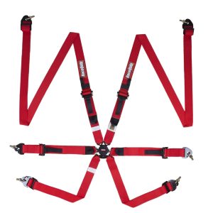 FIA CAMLOCK 6PT 2" PULL UP LAP FHR RED - 856016